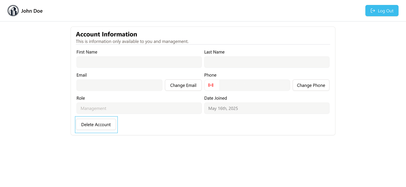 Account Page