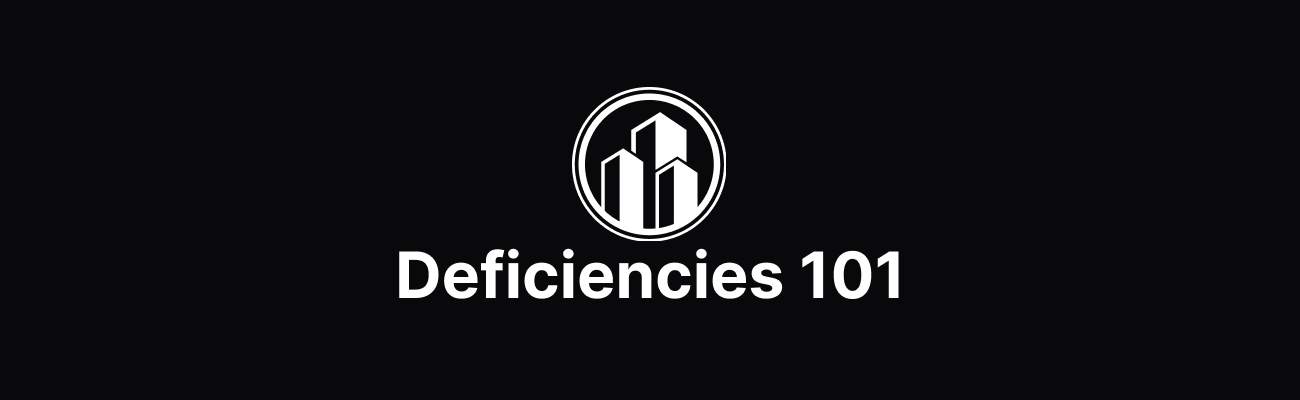 Deficiencies Overview Banner