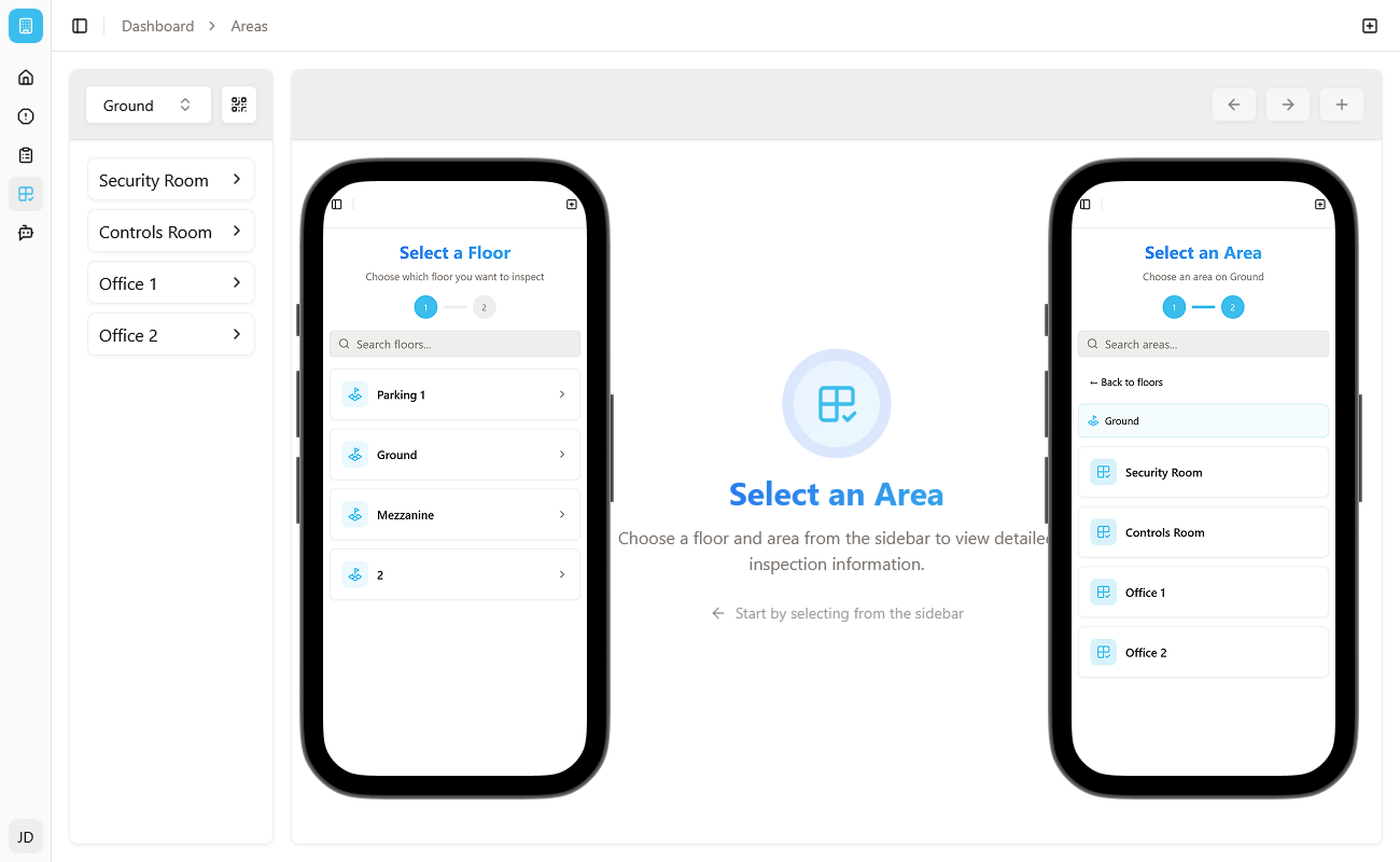 Select Floor and Area