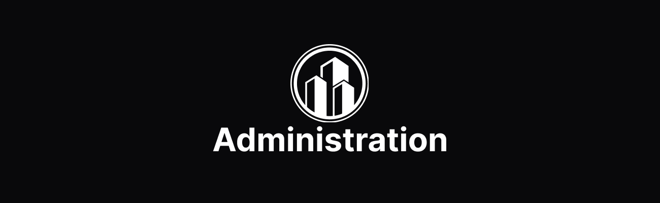 Administration & Data Management Banner