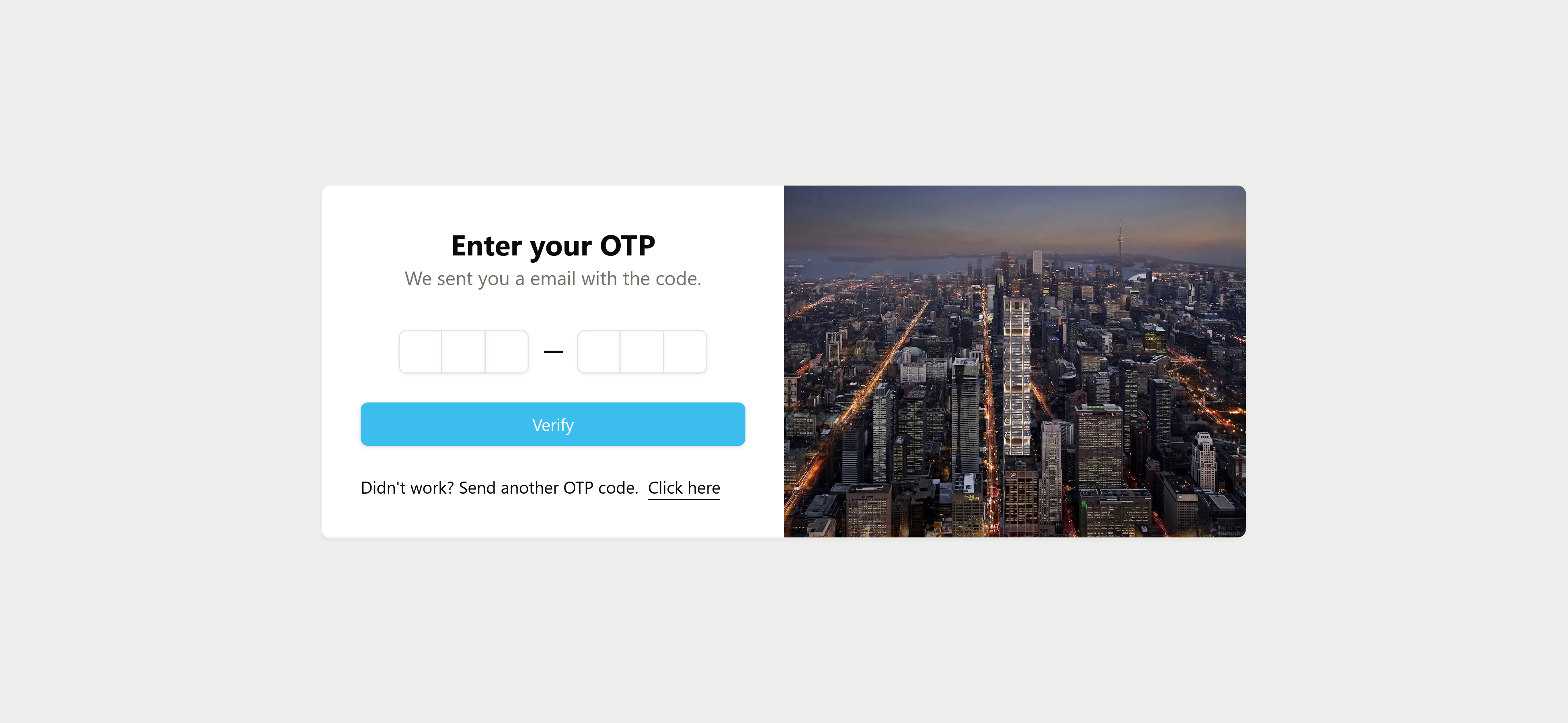 OTP Verification Page